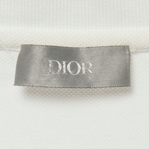Dior Homme White Pique Polo T-Shirt Xs - Picture 4 of 6